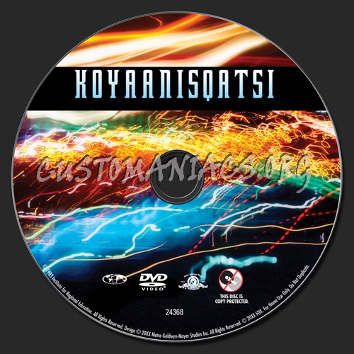 Koyaanisqatsi dvd label