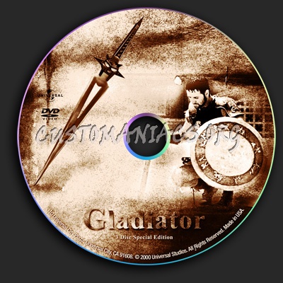 Gladiator dvd label