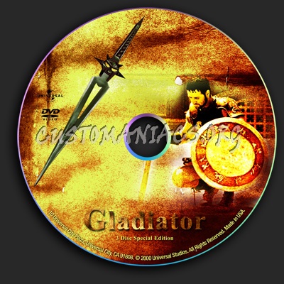 Gladiator dvd label