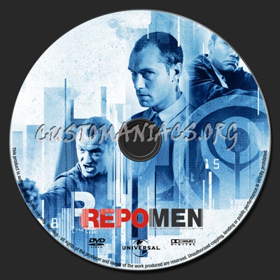 Repo Men dvd label