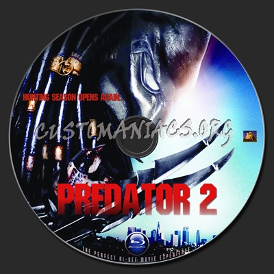 Predator 2 blu-ray label