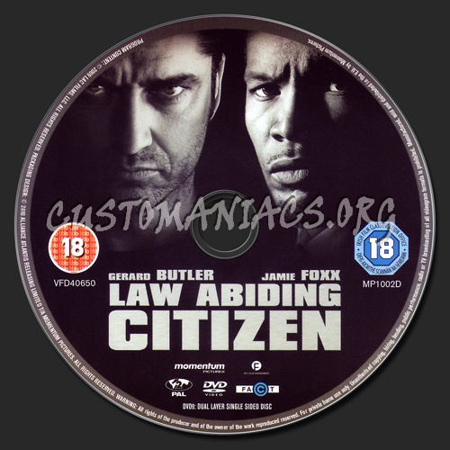 Law Abiding Citizen dvd label