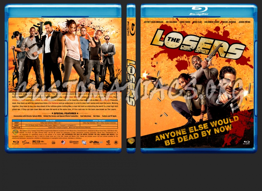 The Losers blu-ray cover