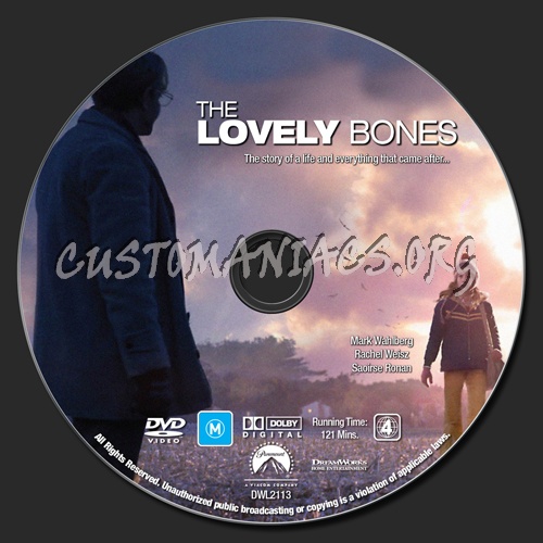 The Lovely Bones dvd label