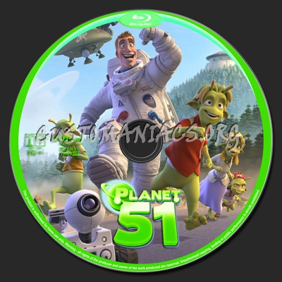 Planet 51 blu-ray label