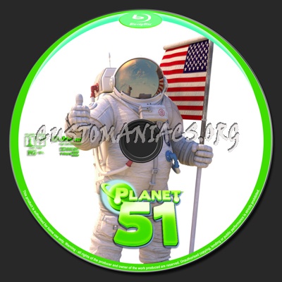 Planet 51 blu-ray label