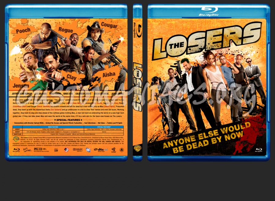 The Losers blu-ray cover