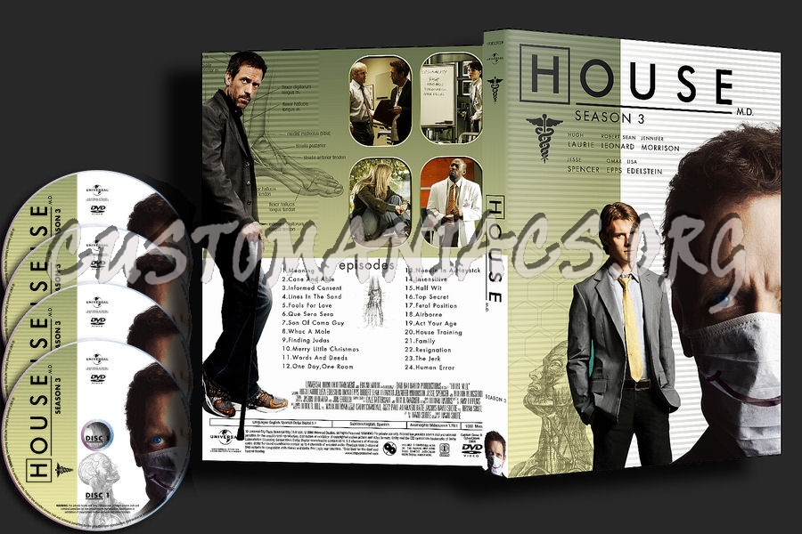 House Season 3 : Single Amaray dvd cover