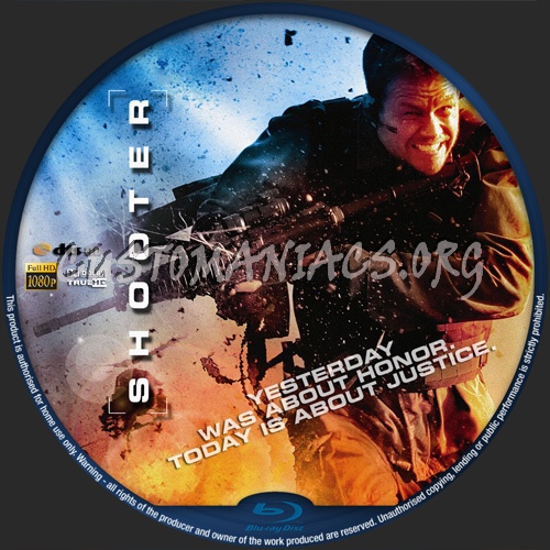 Shooter blu-ray label