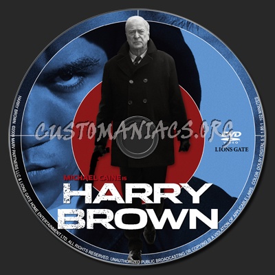 Harry Brown dvd label