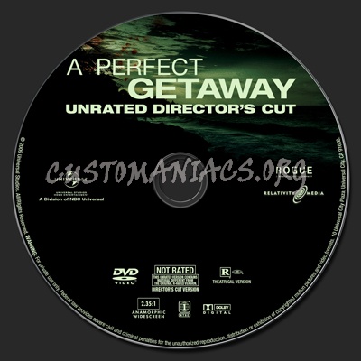 A Perfect Getaway dvd label