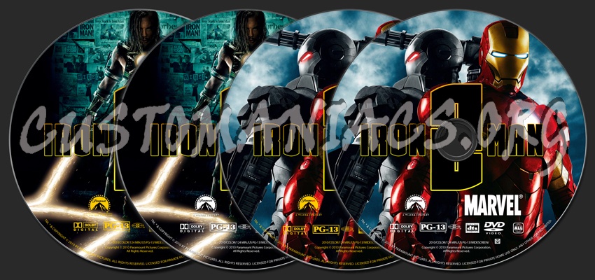 Iron Man 2 dvd label