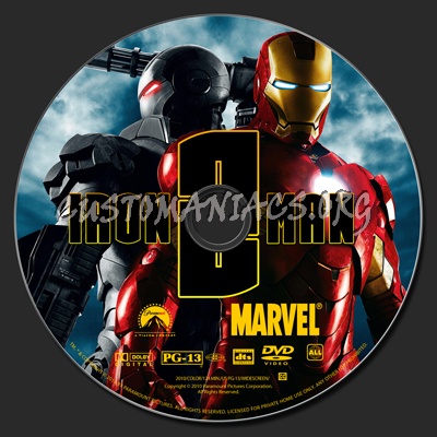 Iron Man 2 dvd label