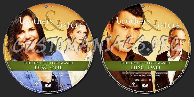 Brothers & Sisters - Season 1 dvd label