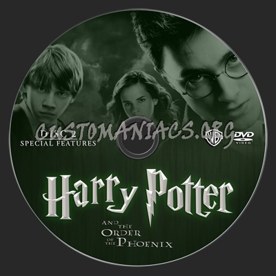 Harry Potter and the Order of the Phoenix dvd label