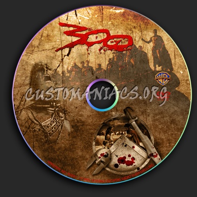 300 dvd label