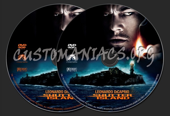 Shutter Island dvd label