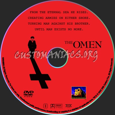 The Omen 2006 dvd label