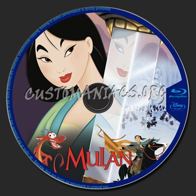 Mulan blu-ray label