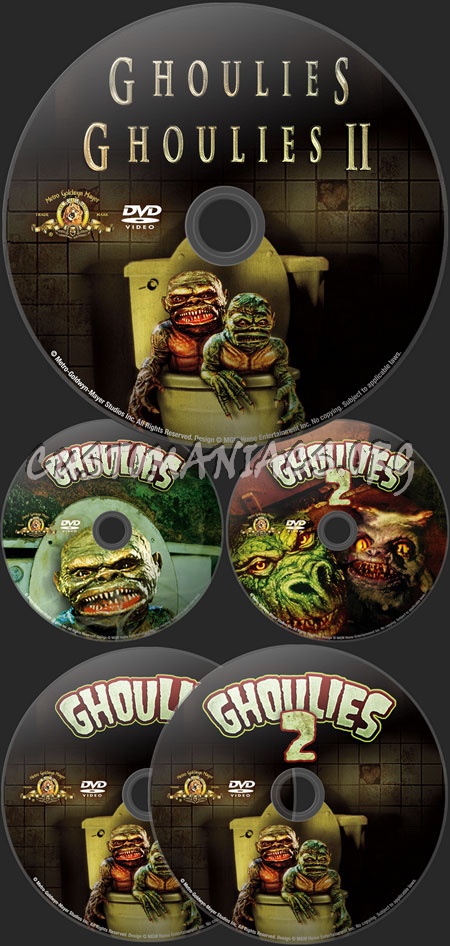 Ghoulies 1 & 2 dvd label