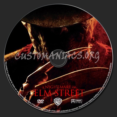 A Nightmare on Elm Street (2010) dvd label