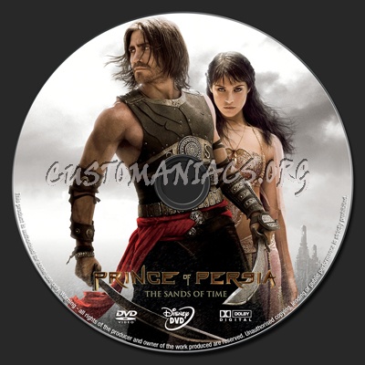 Prince of Persia Sands of Time dvd label