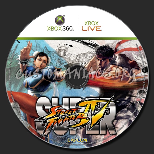 Super Street Fighter IV dvd label