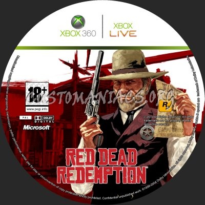 Red Dead Redemption dvd label