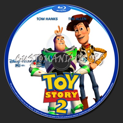 Toy Story 2 blu-ray label