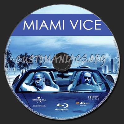 Miami Vice blu-ray label