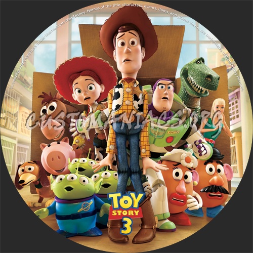 Toy Story 3 dvd label