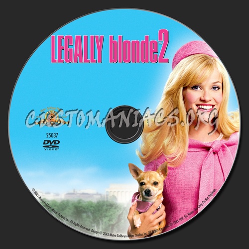 Legally Blonde 2 dvd label