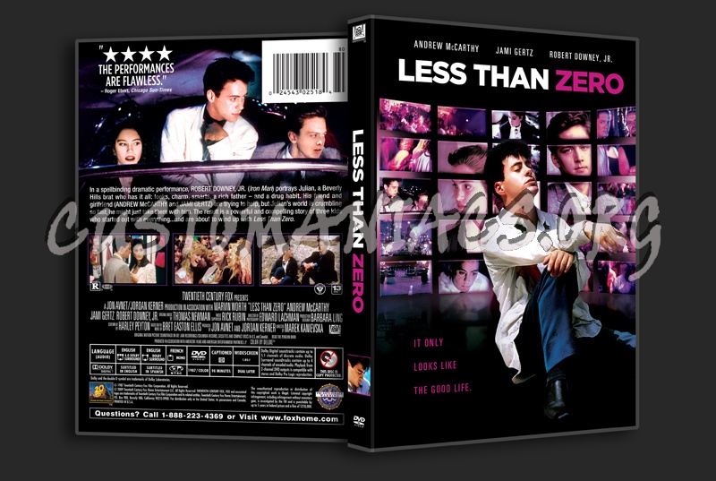 Less then Zero dvd cover