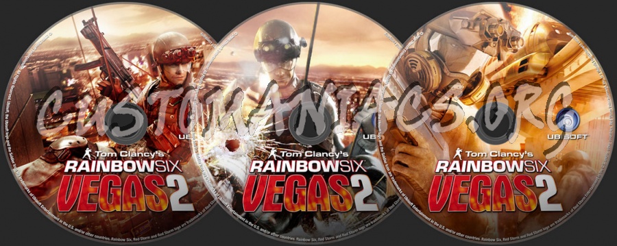 Tom Clancy's Rainbow Six Vegas 2 dvd label