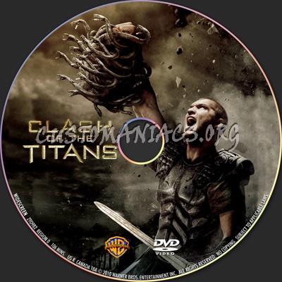 Clash of the Titans dvd label