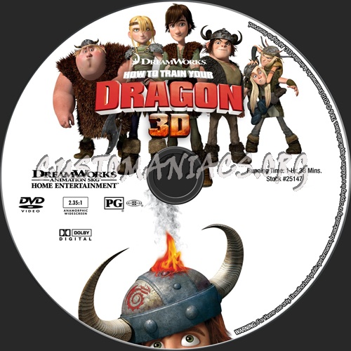 How to Train Your Dragon dvd label