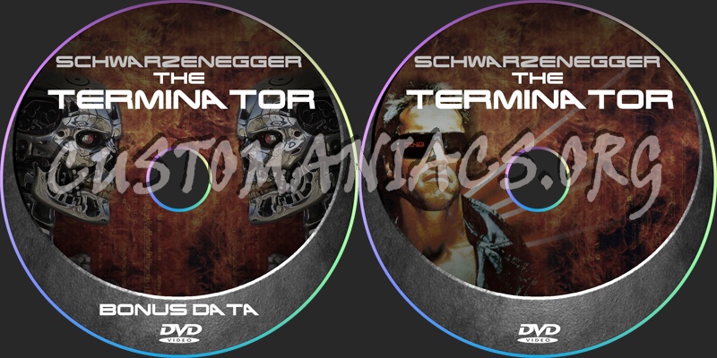 The Terminator dvd label