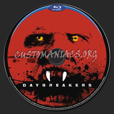 Daybreakers blu-ray label