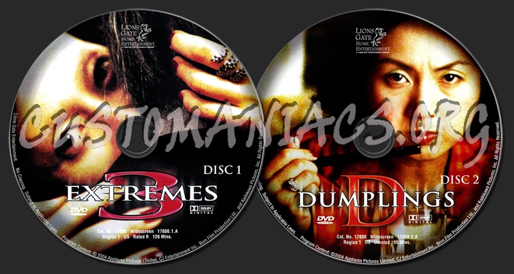 3 Extremes dvd label