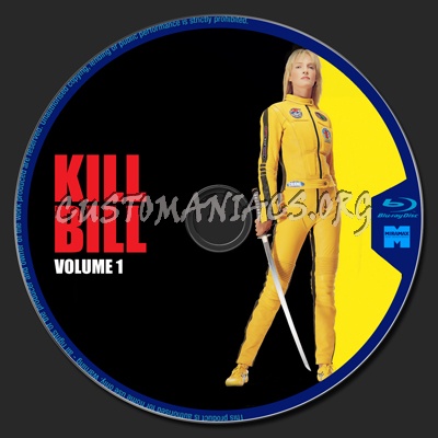 Kill Bill Volume 1 blu-ray label