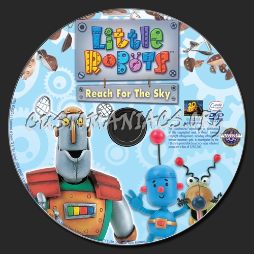 Little Robots Reach for the Sky dvd label