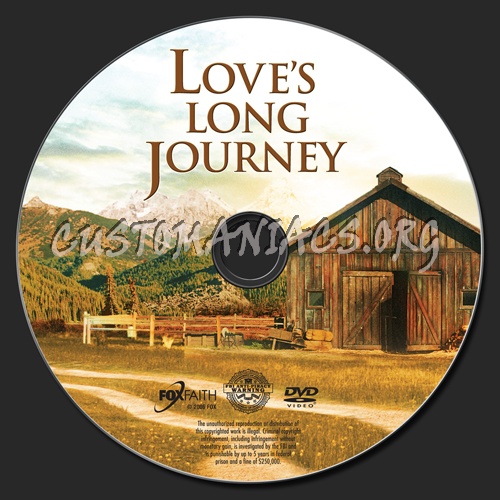 Love's Long Journey dvd label