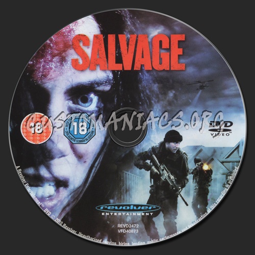 Salvage dvd label