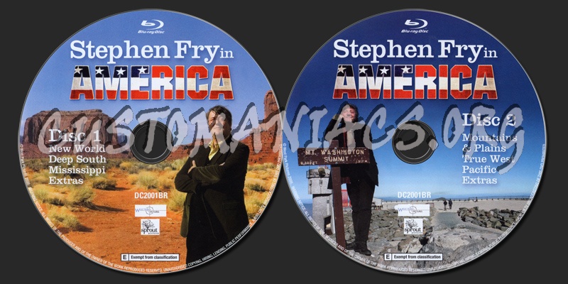 Stephen Fry in America blu-ray label