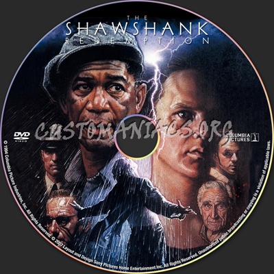 The Shawshank Redemption dvd label