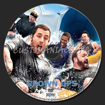 Grown Ups dvd label