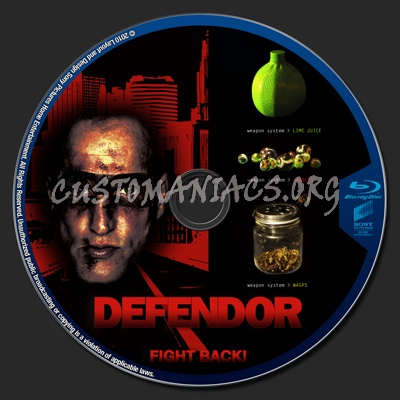 Defendor blu-ray label