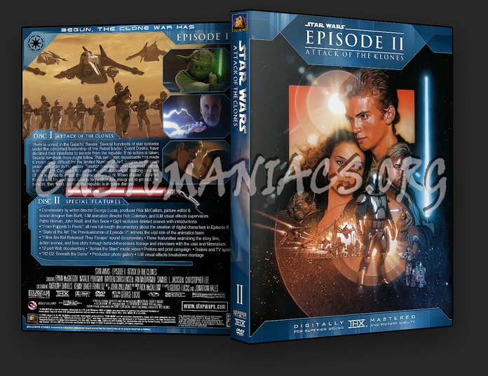 Star Wars Episode II - Attack Of The Clones dvd cover