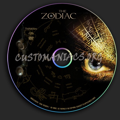 Zodiac dvd label