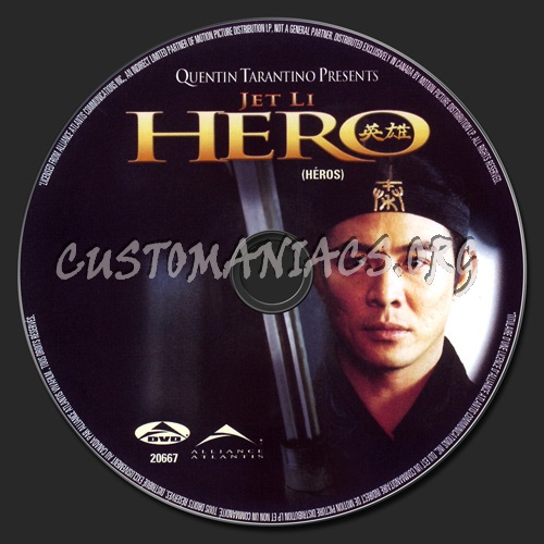 Hero dvd label